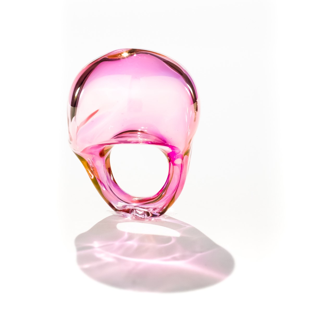 Agustina-Ros-Bubble-Pinky-anillo-rosa-Artesania-Cataluña-La Joyeria-de-Autor